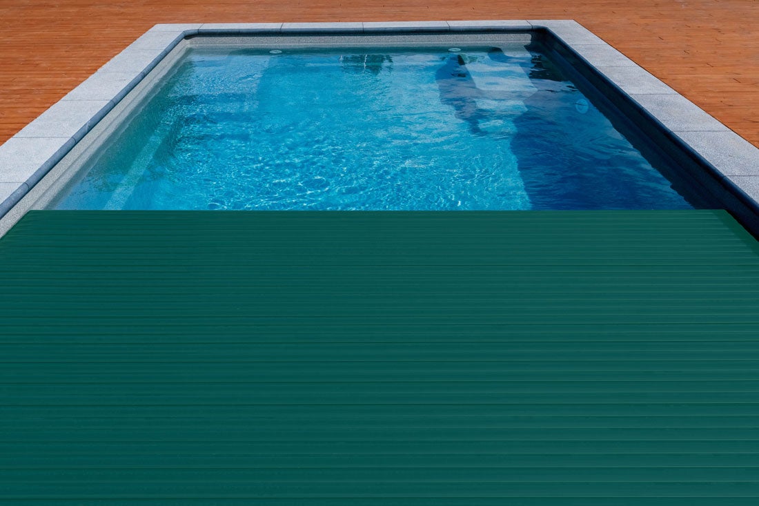 pool auto covers forest green