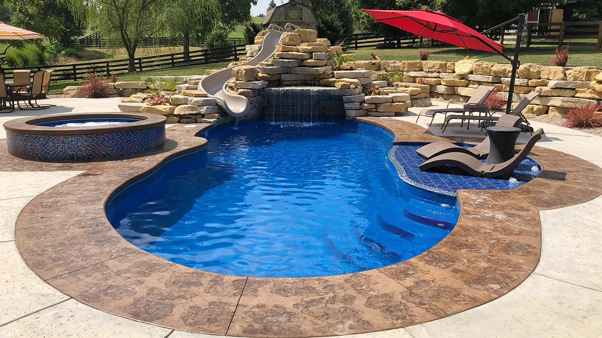 the st lucia pool slide 2